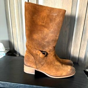 Cowhide Boots - J Crew